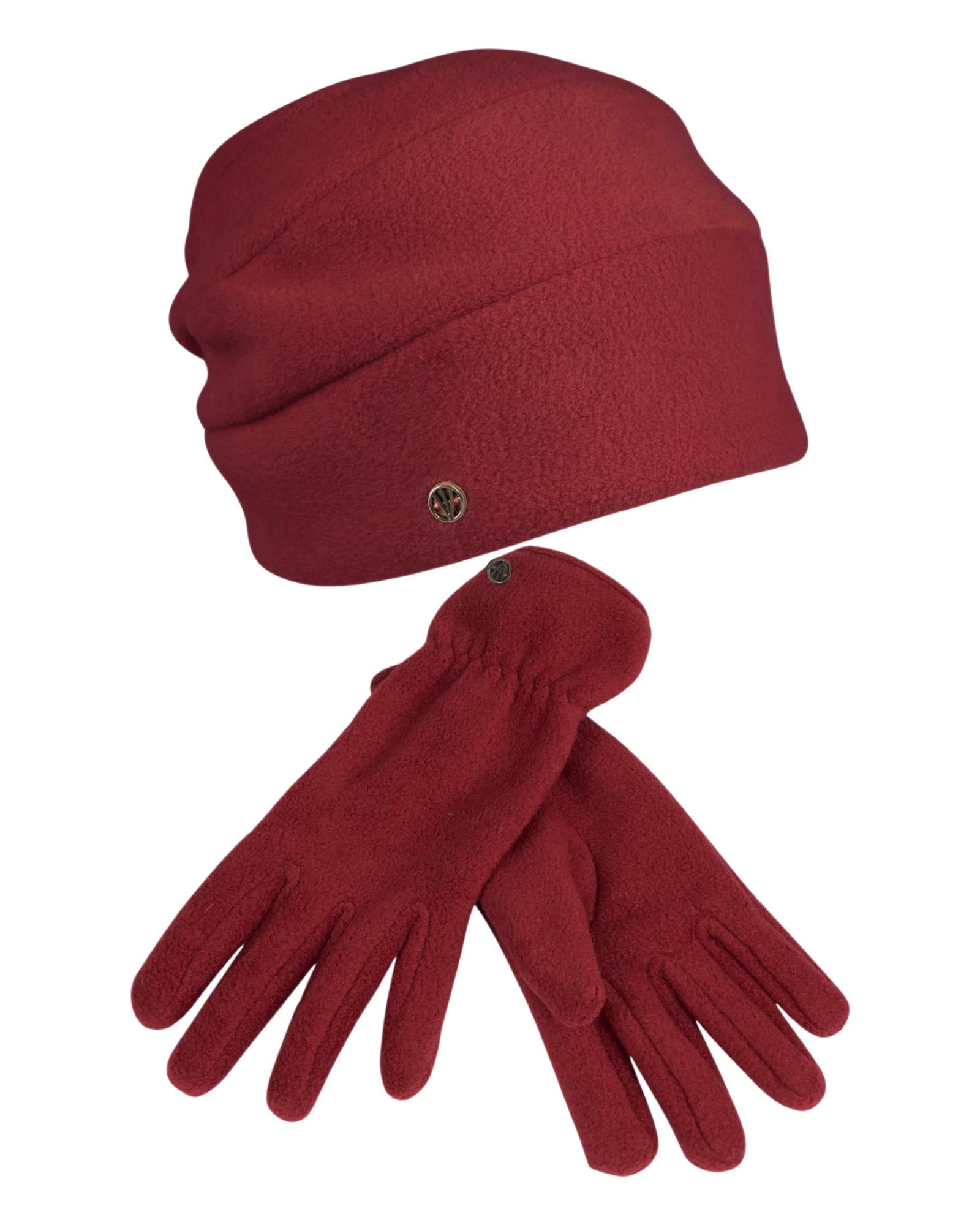 (image for) PolarSoft ® Beanie + Handschuh - Dunkel Rot lövenich hut